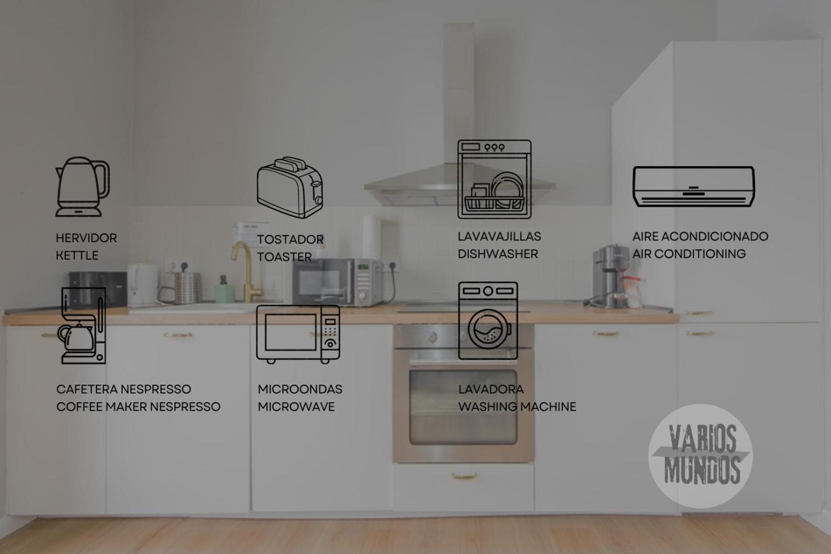 Modern Apt & Cool Interior Design A 20 Metros Del Retiro E1 马德里 外观 照片